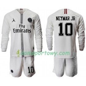 Koszulka Paris Saint-Germain NEYMAR JR 10 Jodan Biały Dziecięcy Trzeci Koszulki Piłkarskie 2018-2019 Długi Rękaw